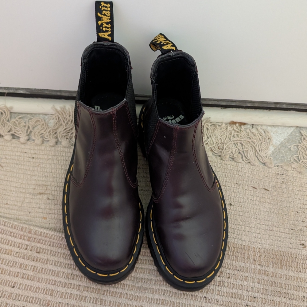 Dr. Martens Burgundy Chelsea Boots